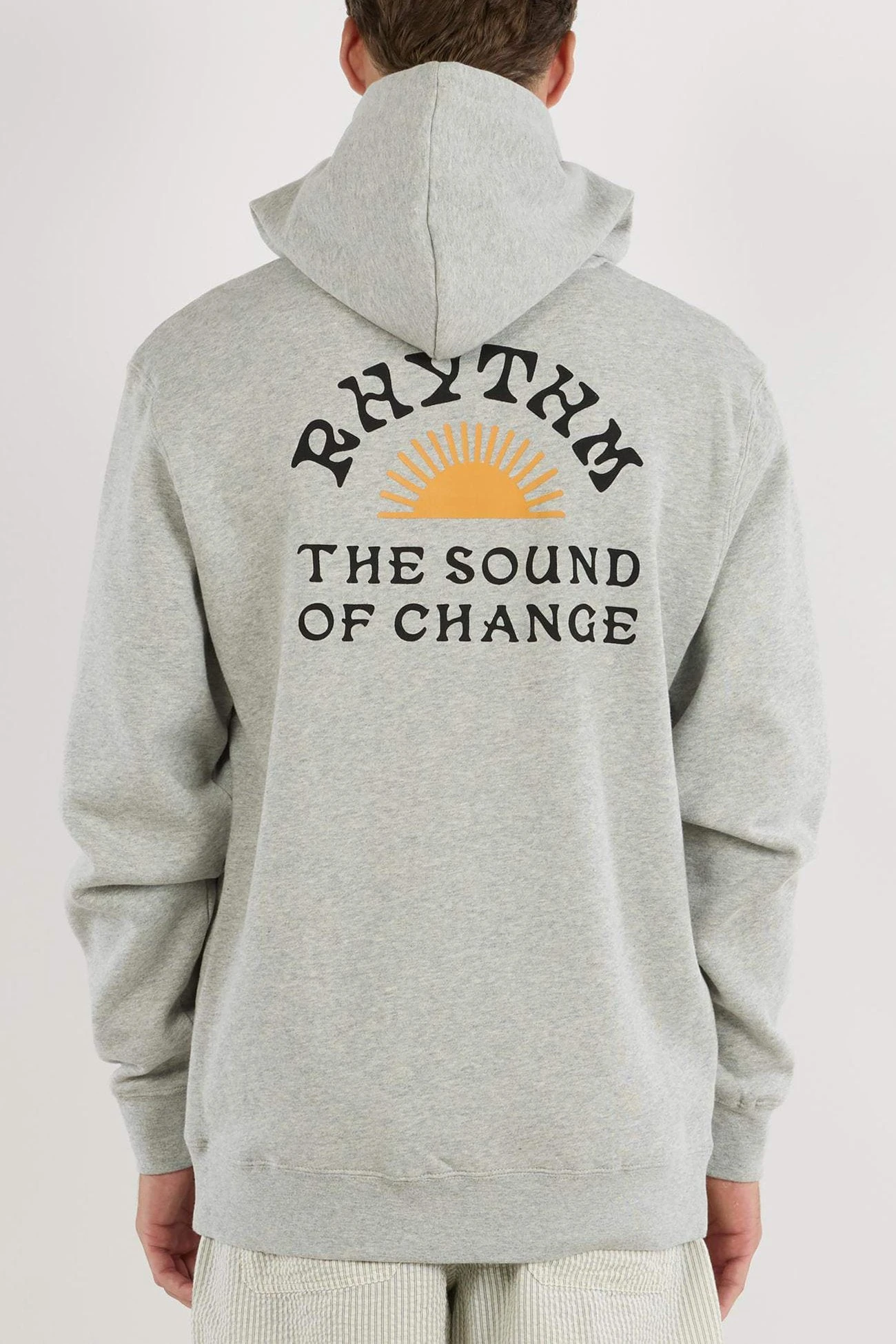 Rhythm Awake Fleece Hood Grey Heather 2 Rhythm Awake Fleece Hood Grey Heather - Image 2