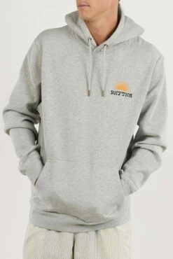 Rhythm Awake Fleece Hood Grey Heather