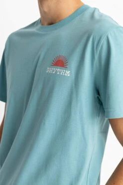 Rhythm Awake Short Sleeve T-Shirt Mineral Blue -Jean Jail Shop Awake Short Sleeve T Shirt Mineral Blue fcjpg