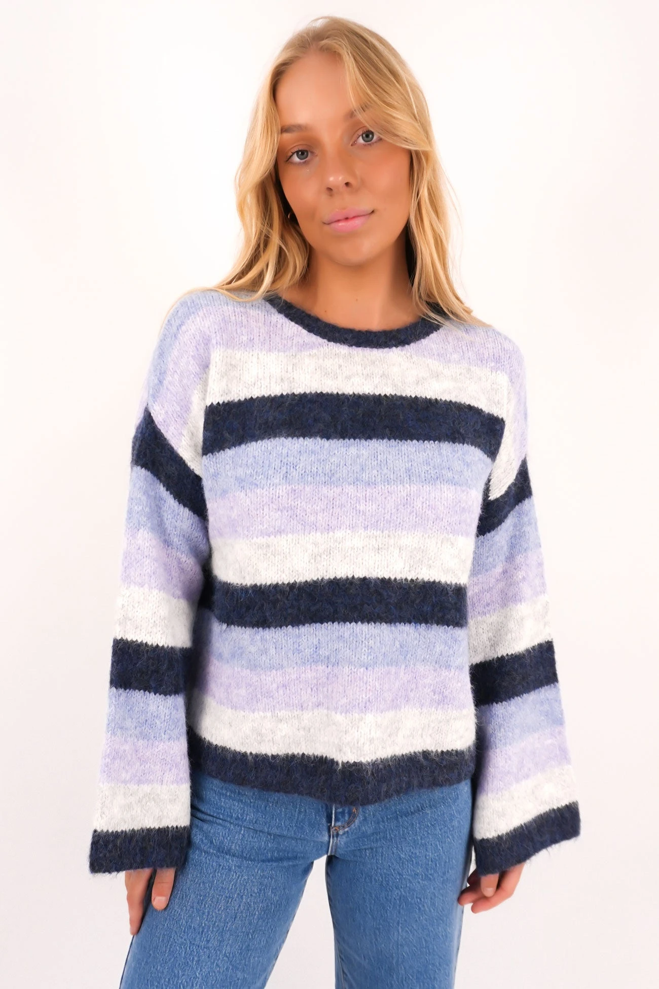 Aylson Knit Jumper Lilac 1 Aylson Knit Jumper Lilac