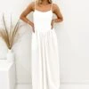 Barton Midi Dress White