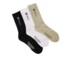 Be Adorned 3 Pack Socks White Black Overcast