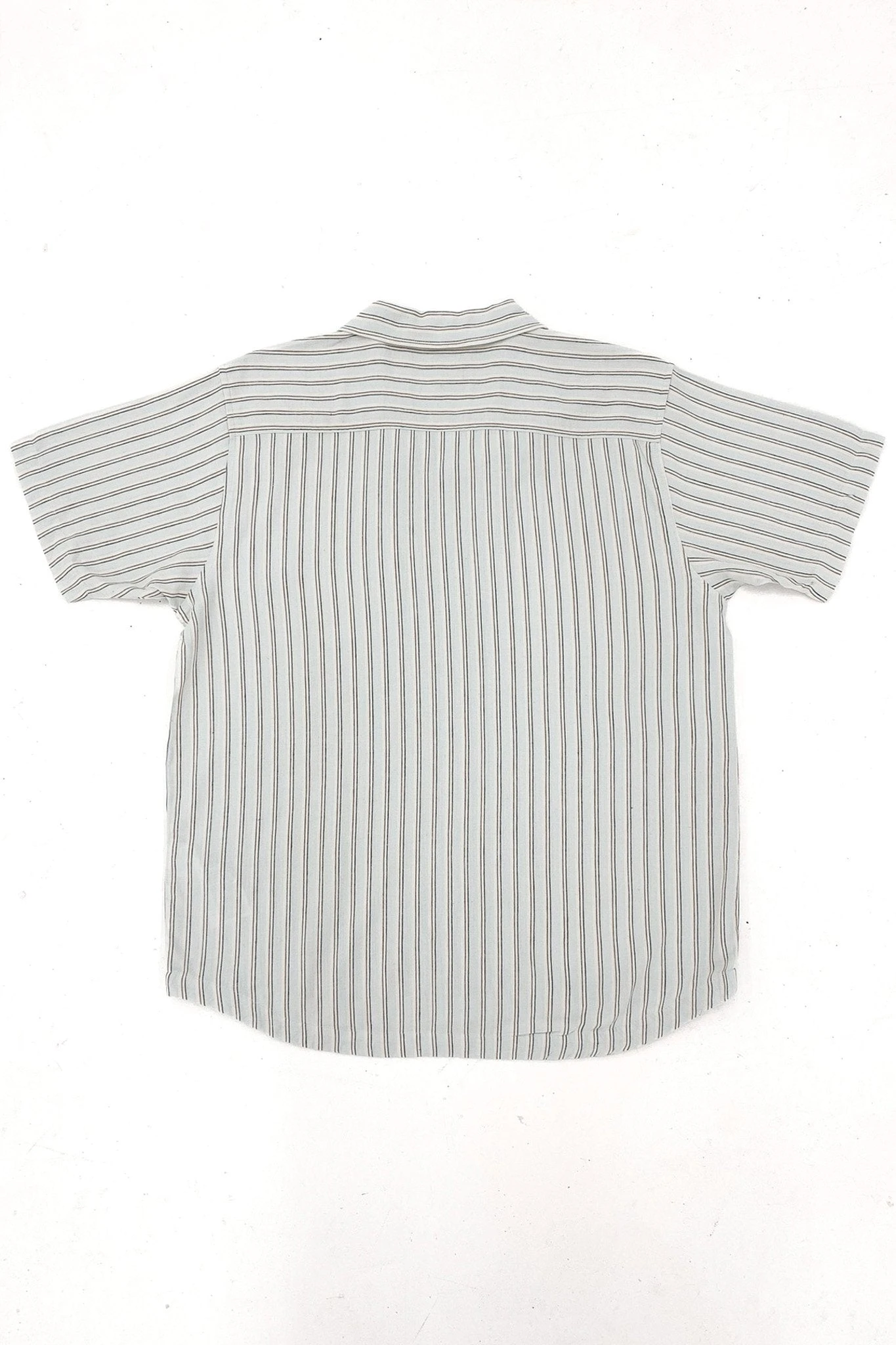 RVCA Beat Stripe Short Sleeve Shirt Green Tea 2 RVCA Beat Stripe Short Sleeve Shirt Green Tea - Image 2