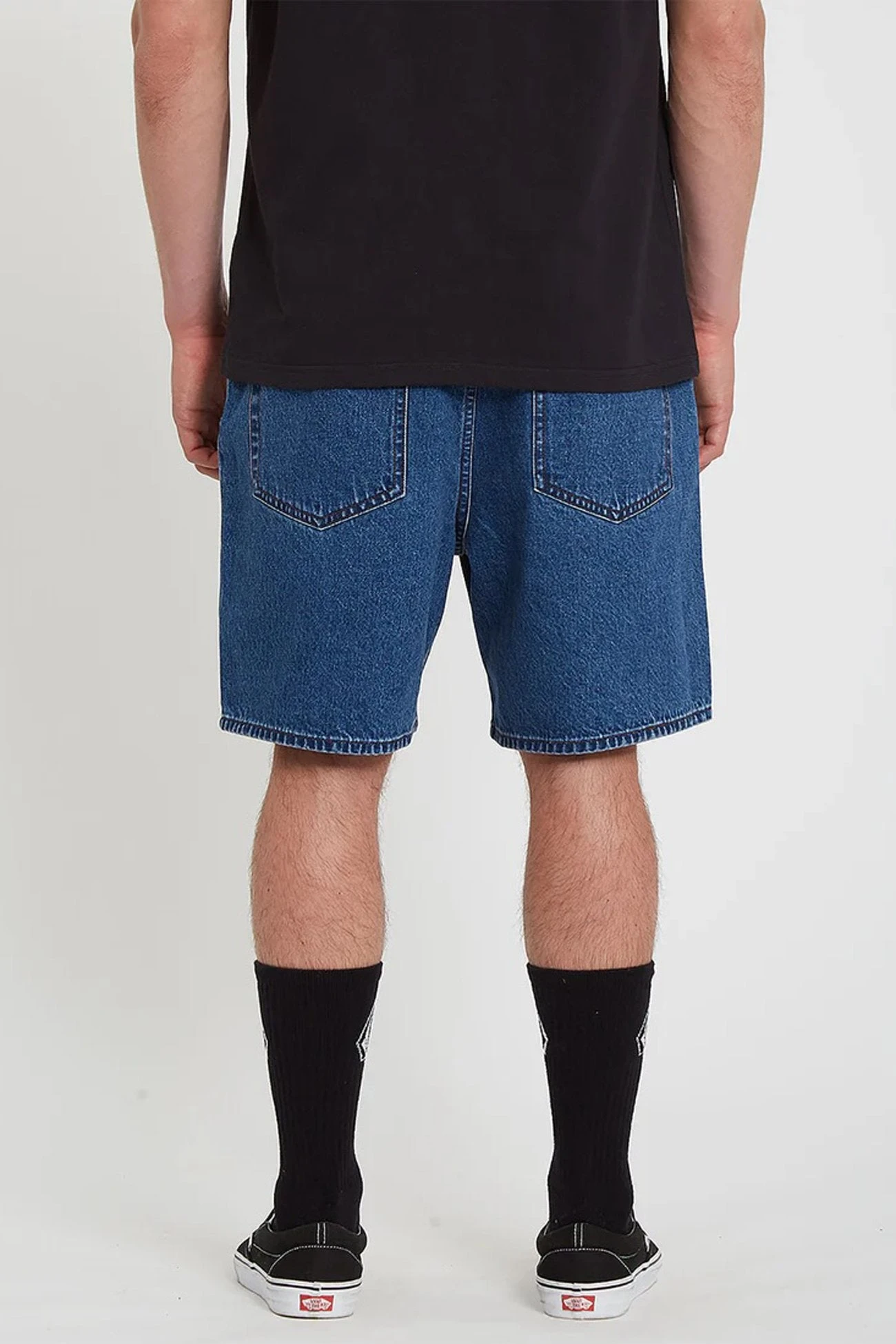 Volcom Billow Denim Short Oliver Mid Blue 2 Volcom Billow Denim Short Oliver Mid Blue - Image 2