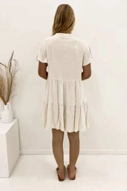 Blaire Mini Dress Natural 7 Blaire Mini Dress Natural -Jean Jail Shop Blaire Mini Dress Natural bb