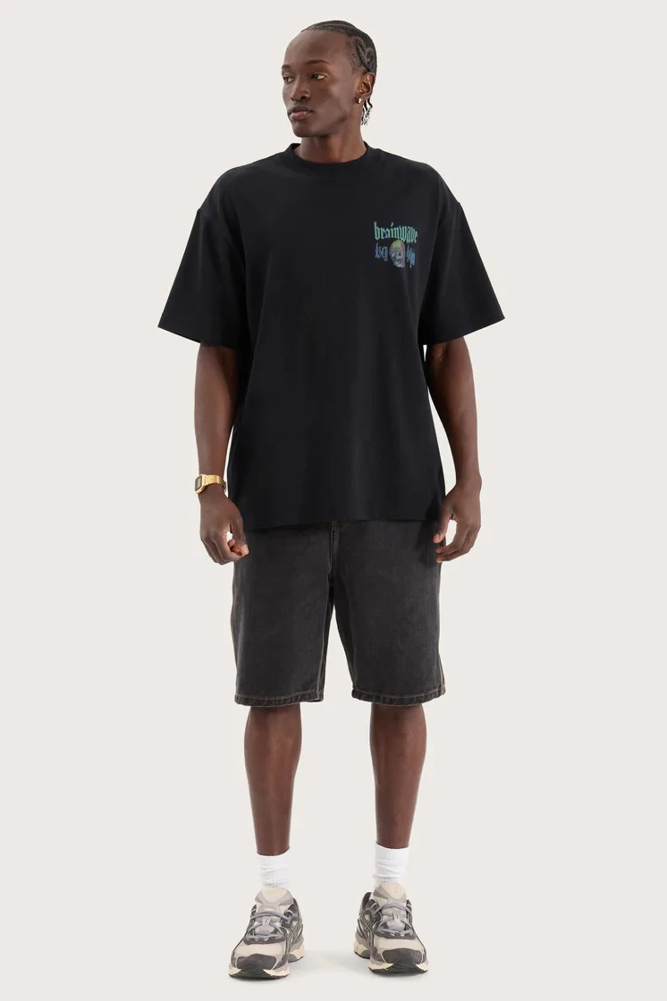 Brainwave Street Tee Anthracite Black 4 Brainwave Street Tee Anthracite Black - Image 4