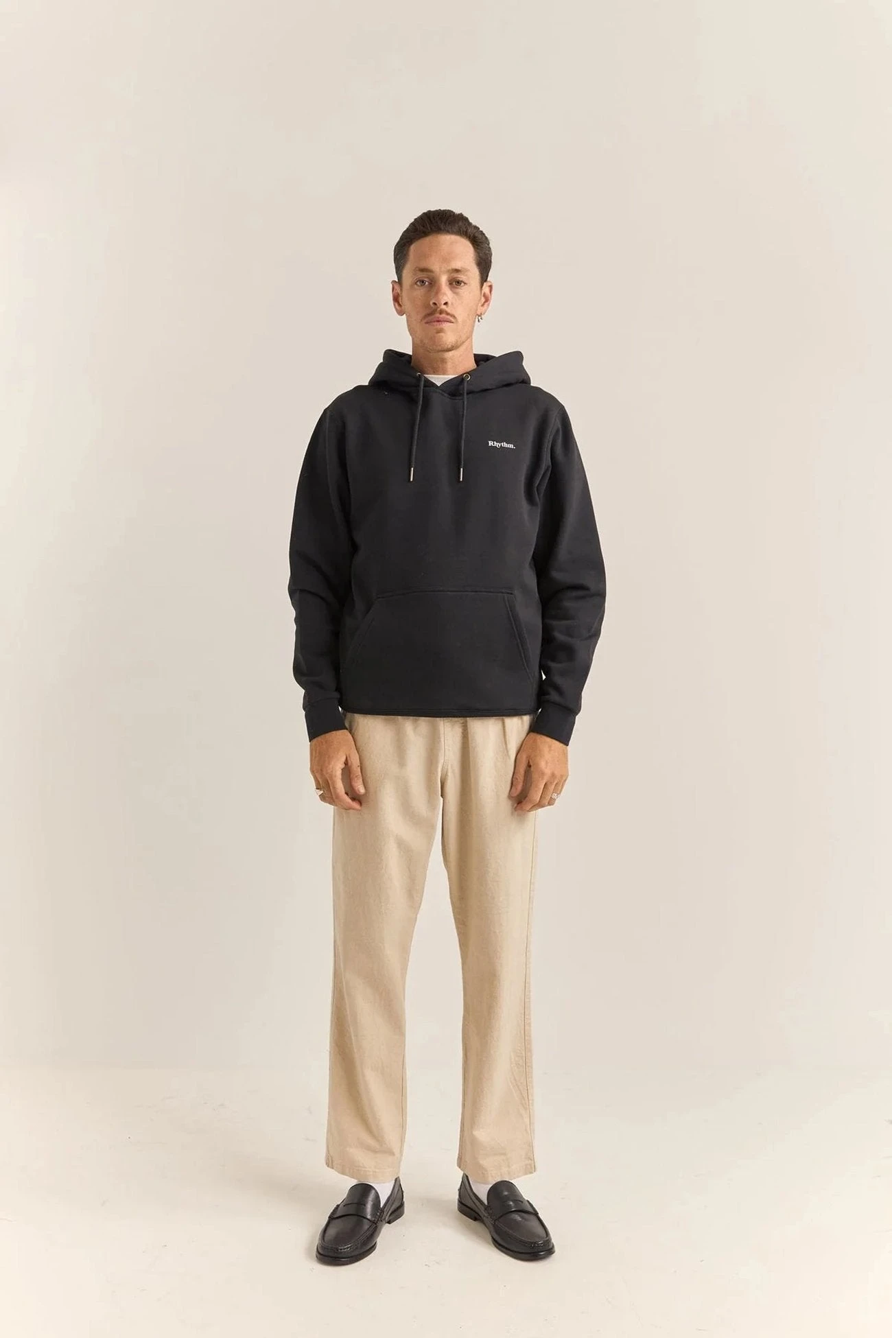 Rhythm Brand Fleece Hood Black 2 Rhythm Brand Fleece Hood Black - Image 2