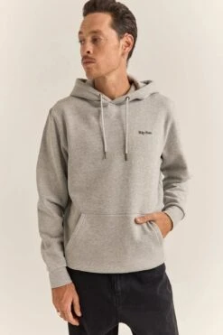 Rhythm Brand Fleece Hood Grey Heather