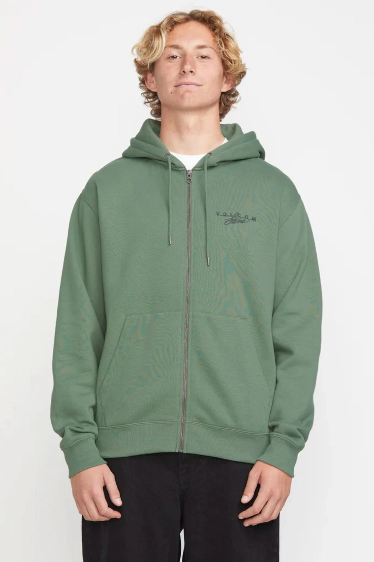 Volcom Calmston Zip Jumper Light Olive 1 Volcom Calmston Zip Jumper Light Olive