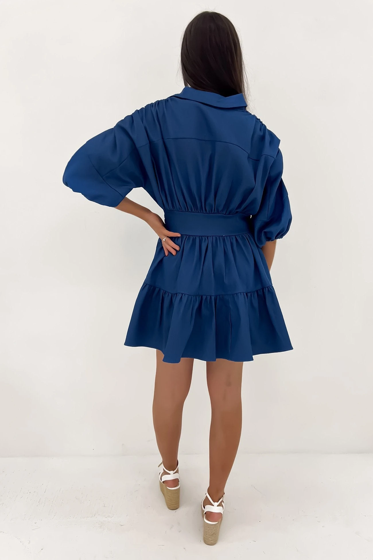 Cambri Denim Mini Dress Blue 4 Cambri Denim Mini Dress Blue - Image 4