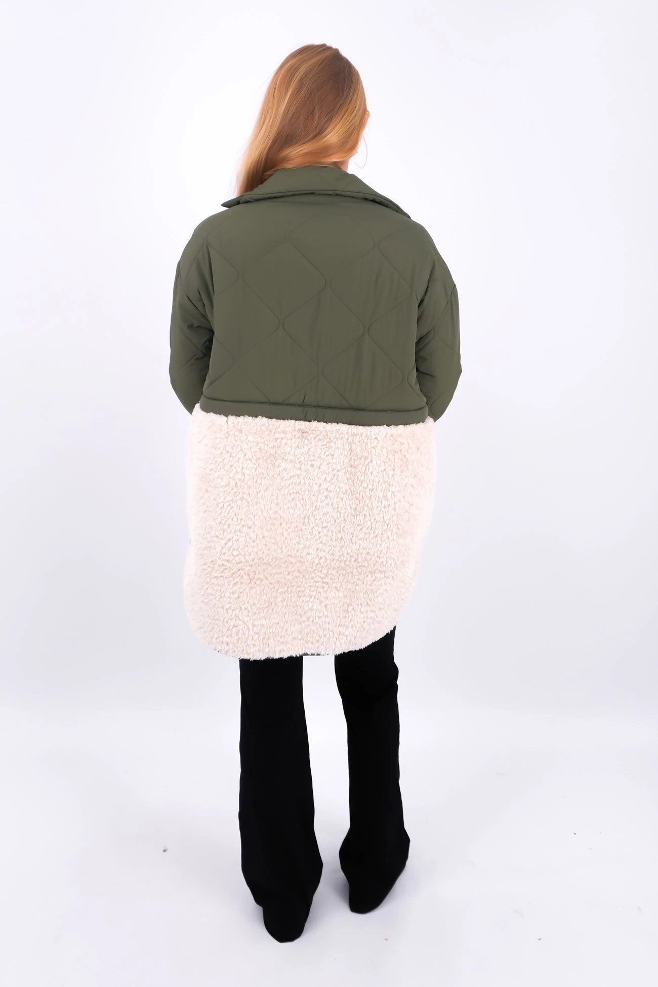 Celia Coat Khaki 3 Celia Coat Khaki - Image 3