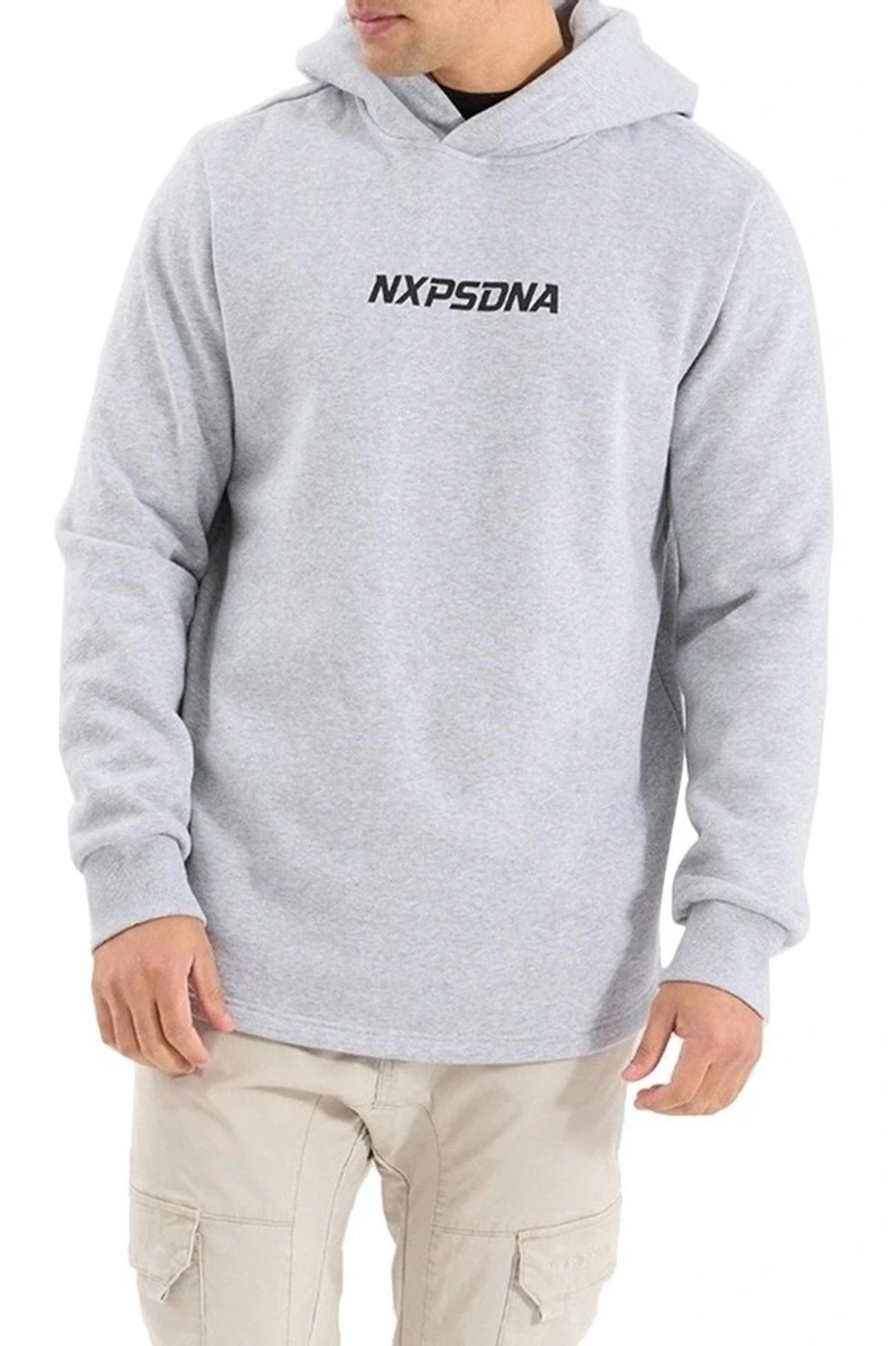 Centaur Dual Curved Hoodie Grey Marle 1 Centaur Dual Curved Hoodie Grey Marle