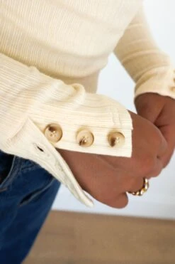 Chase Rib Long Sleeve Beige -Jean Jail Shop Chase Rib Long Sleeve Beige ss