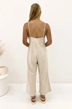 Rhythm Classic Jumpsuit Oat -Jean Jail Shop Classic Jumpsuit Oat1