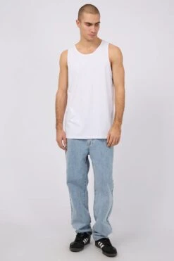 Classic Singlet White -Jean Jail Shop Classic Singlet White fjpg
