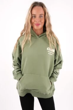 Club Relaxed Hoodie Khaki