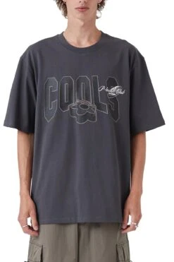 College Tee Washed Black