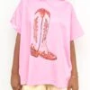 Cowboy Boot Set Pink