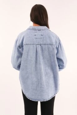 Daisy Over Shirt Light Blue -Jean Jail Shop Daisy Over Shirt Light Blue4