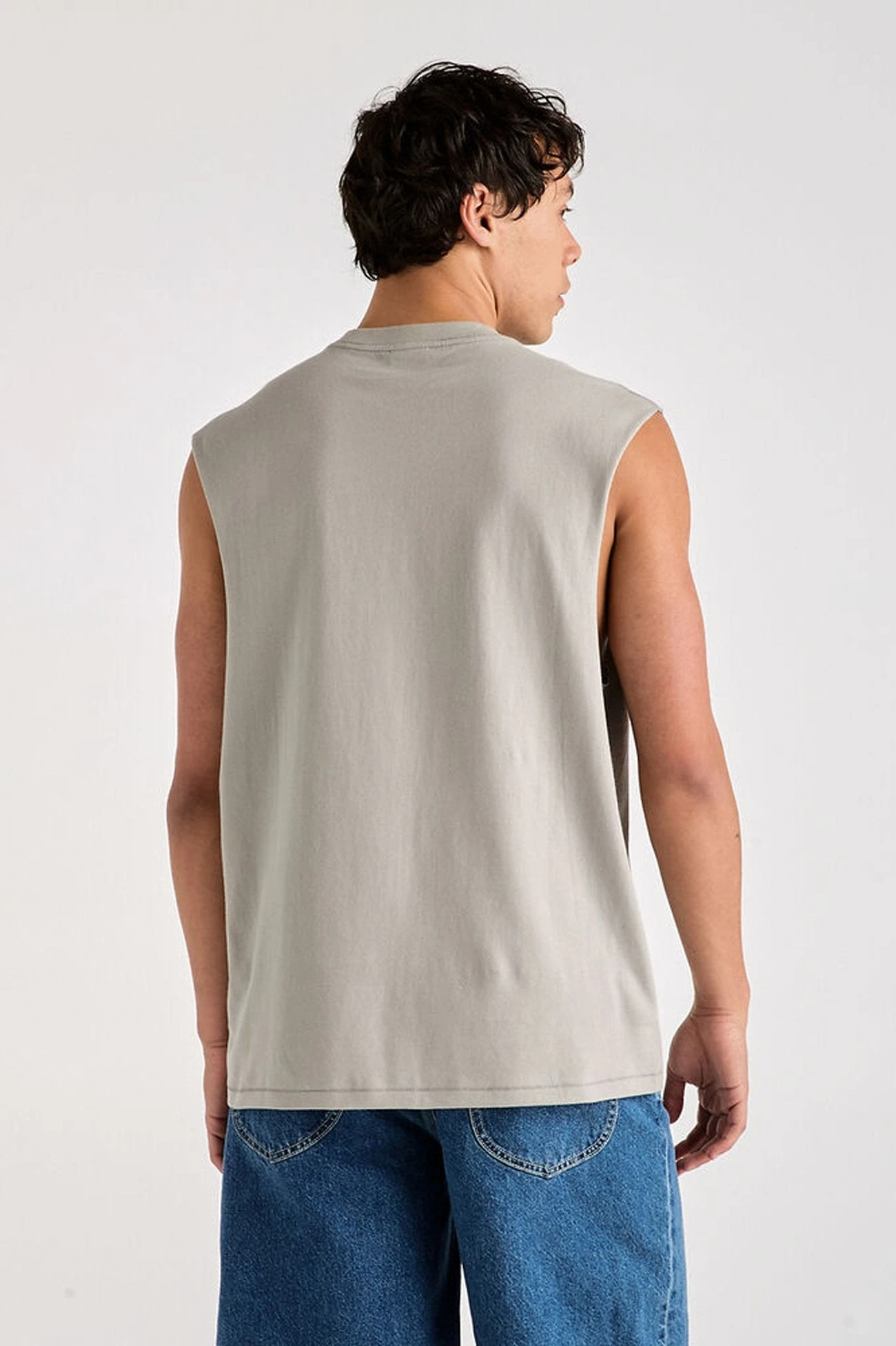 Lee Denim Co Muscle Tee Stone Steel 2 Lee Denim Co Muscle Tee Stone Steel - Image 2