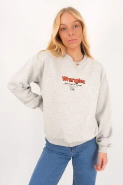 Wrangler Discover Slouch Sweat Grey Marle