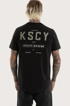 Division Dual Curved Tee Jet Black -Jean Jail Shop Division Dual Curved Tee Jet Black3