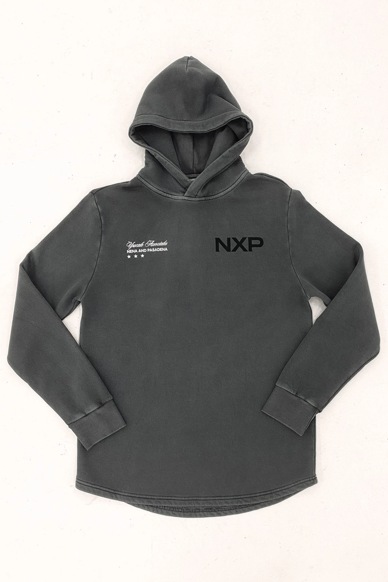 Duster Dual Curved Hoodie Pigment Charcoal 1 Duster Dual Curved Hoodie Pigment Charcoal