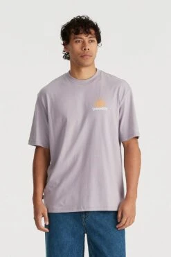 Wrangler Earth Serpent Slacker Tee Concrete
