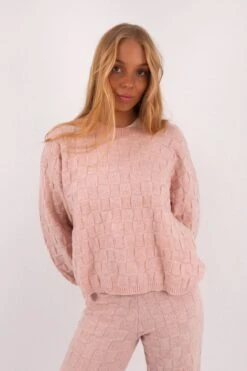 Eleanor Knit Jumper Pink 7 Eleanor Knit Jumper Pink -Jean Jail Shop Eleanor Knit Jumper Pink ffc