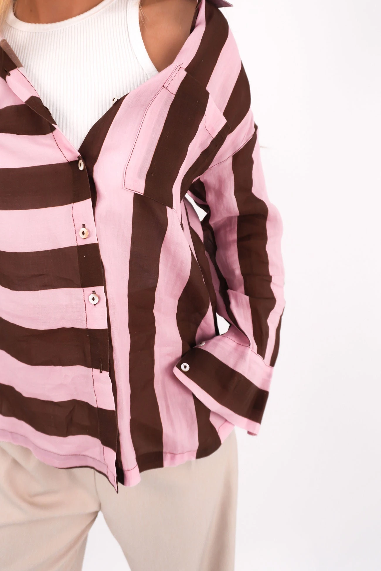 Elektra Long Sleeve Shirt Choc Pink 4 Elektra Long Sleeve Shirt Choc Pink - Image 4