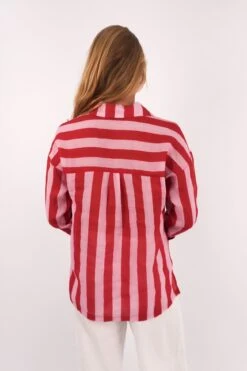 Elektra Long Sleeve Shirt Pink Red 9 Elektra Long Sleeve Shirt Pink Red -Jean Jail Shop Elektra Long Sleeve Shirt Pink Red b