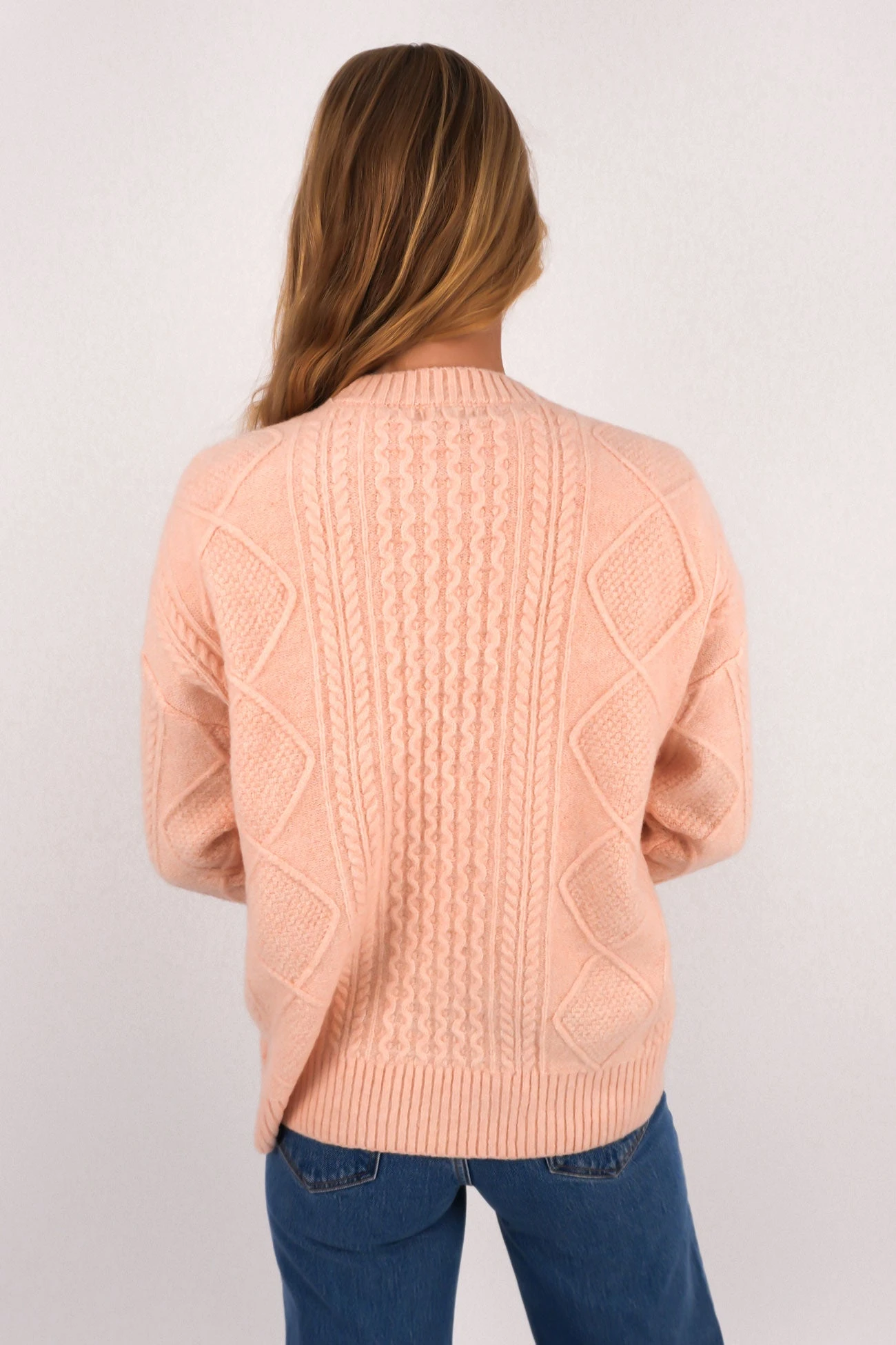 Eleora Knit Jumper Pink 2 Eleora Knit Jumper Pink - Image 2