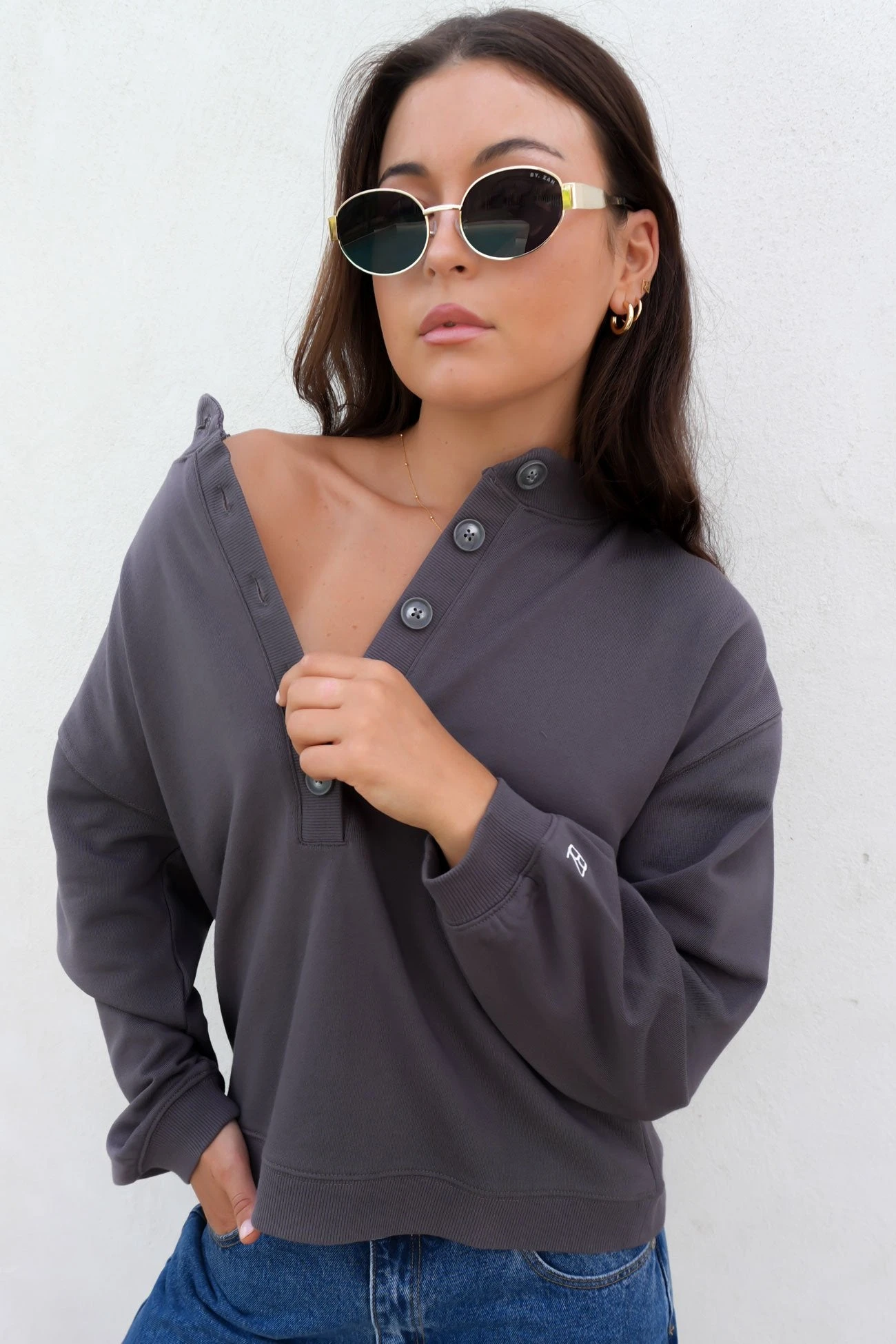 Elixir Button Lounge Crew Charcoal 1 Elixir Button Lounge Crew Charcoal