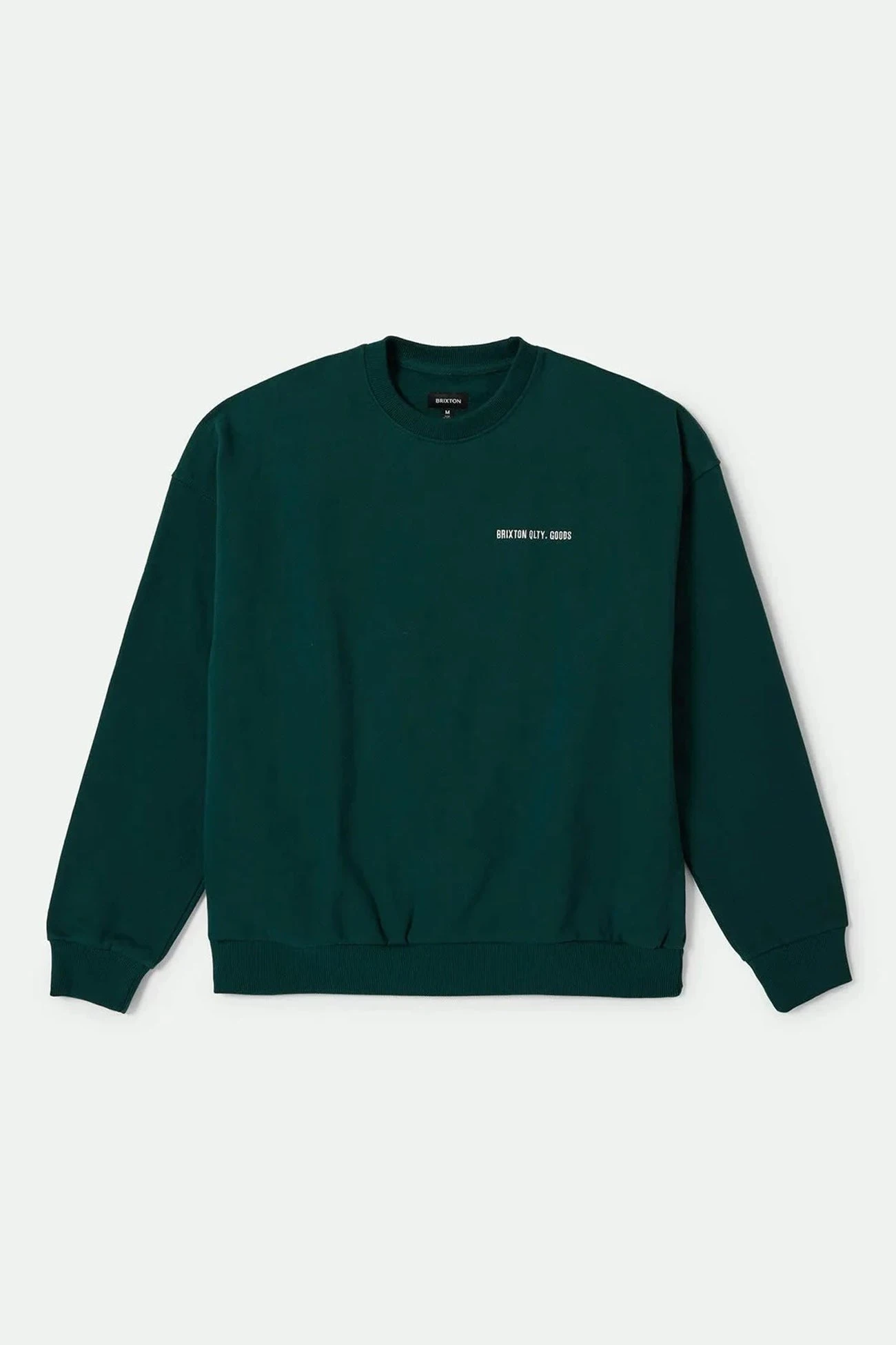 Brixton Embroidered Heavy Weight Crew Deep Emerald 1 Brixton Embroidered Heavy Weight Crew Deep Emerald