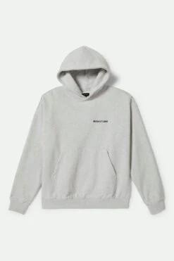 Brixton Embroidered Heavy Weight Hood Heather Grey Ash 7 Brixton Embroidered Heavy Weight Hood Heather Grey Ash -Jean Jail Shop Embroidered Heavy Weight Hood Heather Grey Ash cojpg