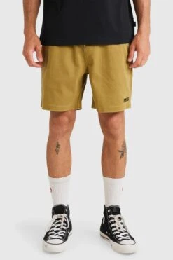 RVCA Escape Elastic Exotica Short Moss