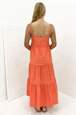 Esme Maxi Dress Coral 5 Esme Maxi Dress Coral -Jean Jail Shop Esme Maxi Dress Coral b
