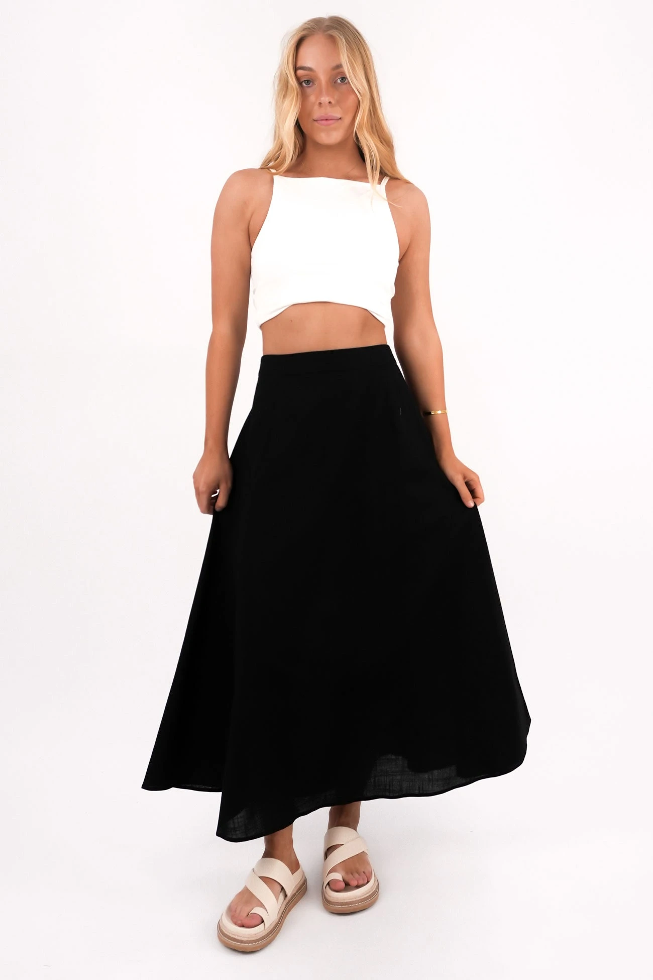 Essential Maxi Skirt Black 1 Essential Maxi Skirt Black