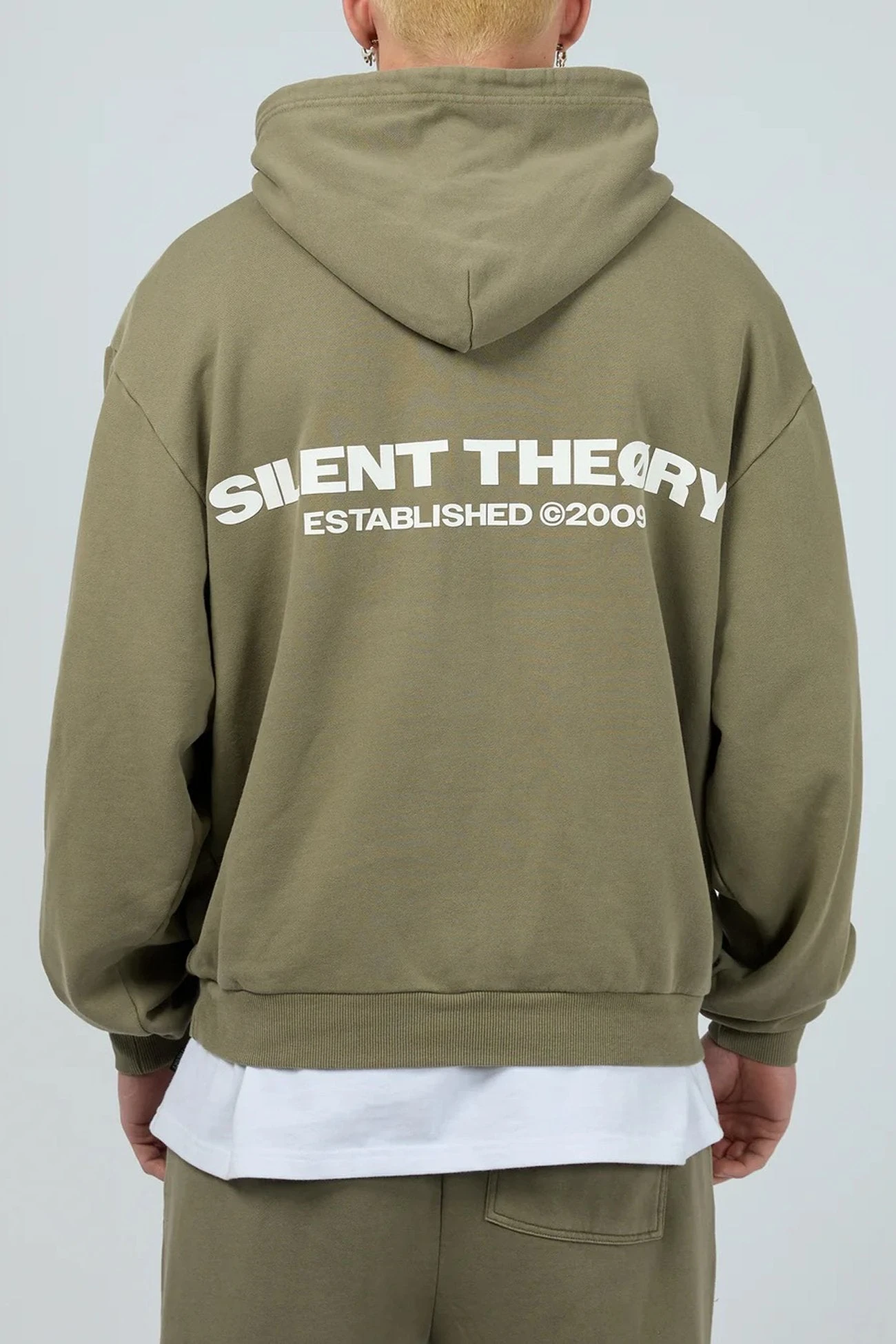 Essential Theory Hoodie Khaki 2 Essential Theory Hoodie Khaki - Image 2