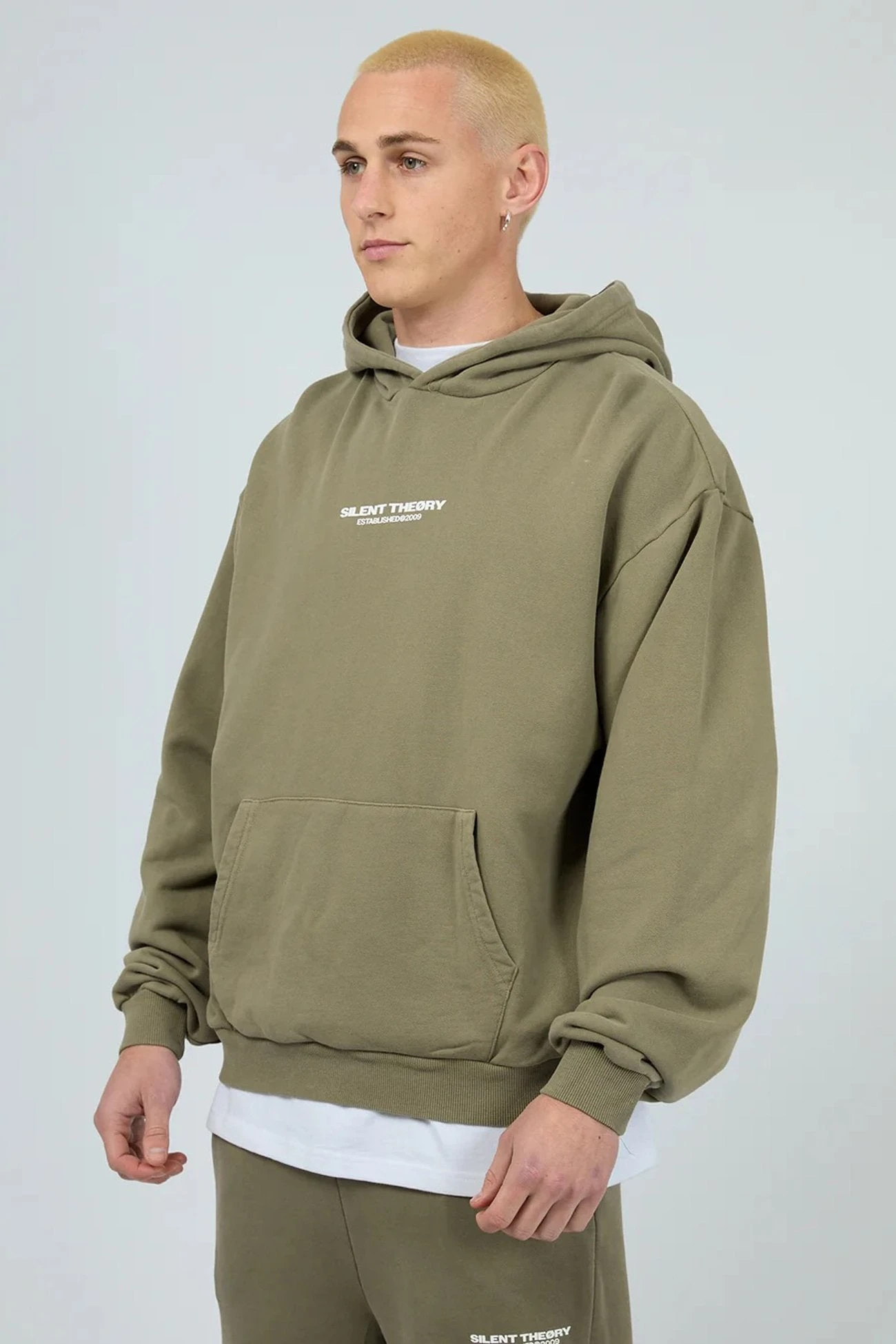 Essential Theory Hoodie Khaki 3 Essential Theory Hoodie Khaki - Image 3