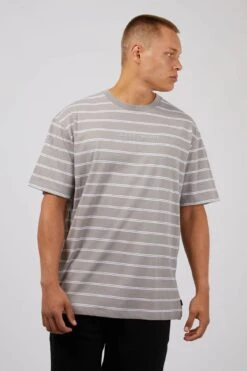Essential Theory Stripe Tee Grey -Jean Jail Shop Essential Theory Stripe Tee Grey f2jpg