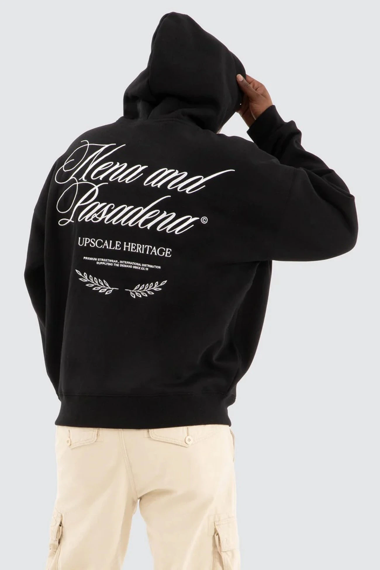 Etiquette Box Fit Hoodie Jet Black 2 Etiquette Box Fit Hoodie Jet Black - Image 2