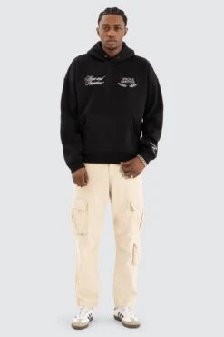 Etiquette Box Fit Hoodie Jet Black 7 Etiquette Box Fit Hoodie Jet Black -Jean Jail Shop Etiquette Box Fit Hoodie Jet Black f