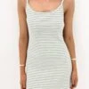 Eve Rib Stripe Mini Dress Surf