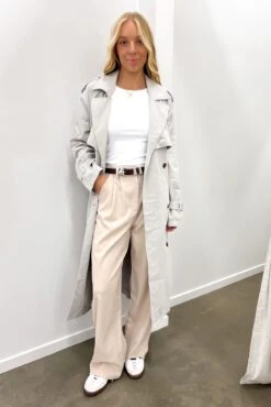 Eve Trench Coat Grey 8 Eve Trench Coat Grey -Jean Jail Shop Eve Trench Coat Grey f