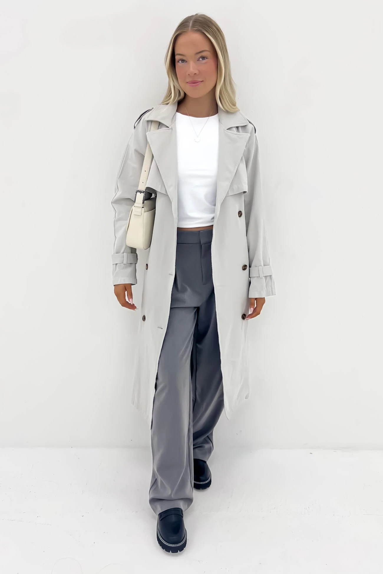 Eve Trench Coat Grey 1 Eve Trench Coat Grey