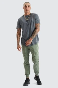 F100 Cargo Jogger Khaki 8 F100 Cargo Jogger Khaki -Jean Jail Shop F100 Cargo Jogger Khaki 1jpg