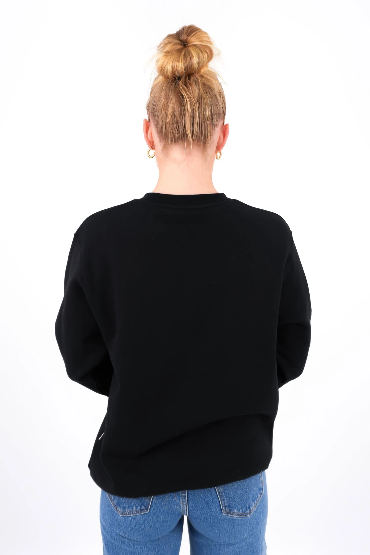 Rhythm Flagship Boyfriend Fleece Crew Black 3 Rhythm Flagship Boyfriend Fleece Crew Black - Image 3