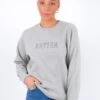 Rhythm Flagship Boyfriend Fleece Crew Grey Heather
