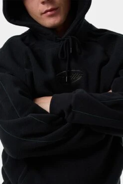 Fortune Favors Raglan Panel Hood Washed Black -Jean Jail Shop Fortune Favors Raglan Panel Hood Washed Black 2